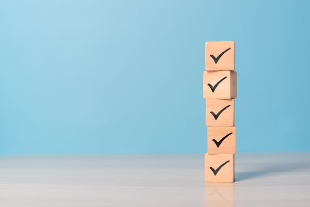 積み重なるチェックボックス